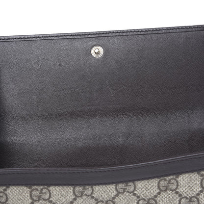 Gucci Monogram Script Continental Wallet Dark Brown 7 of 8