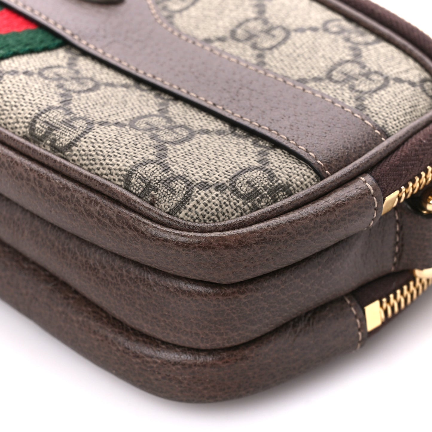 GG Supreme Monogram Web Mini Ophidia GG Bag Brown