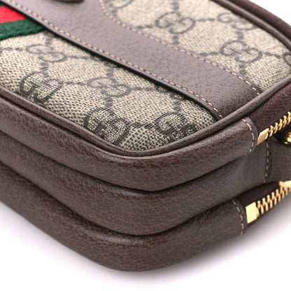 Gucci GG Supreme Monogram Web Mini Ophidia GG Bag Brown 10 of 10