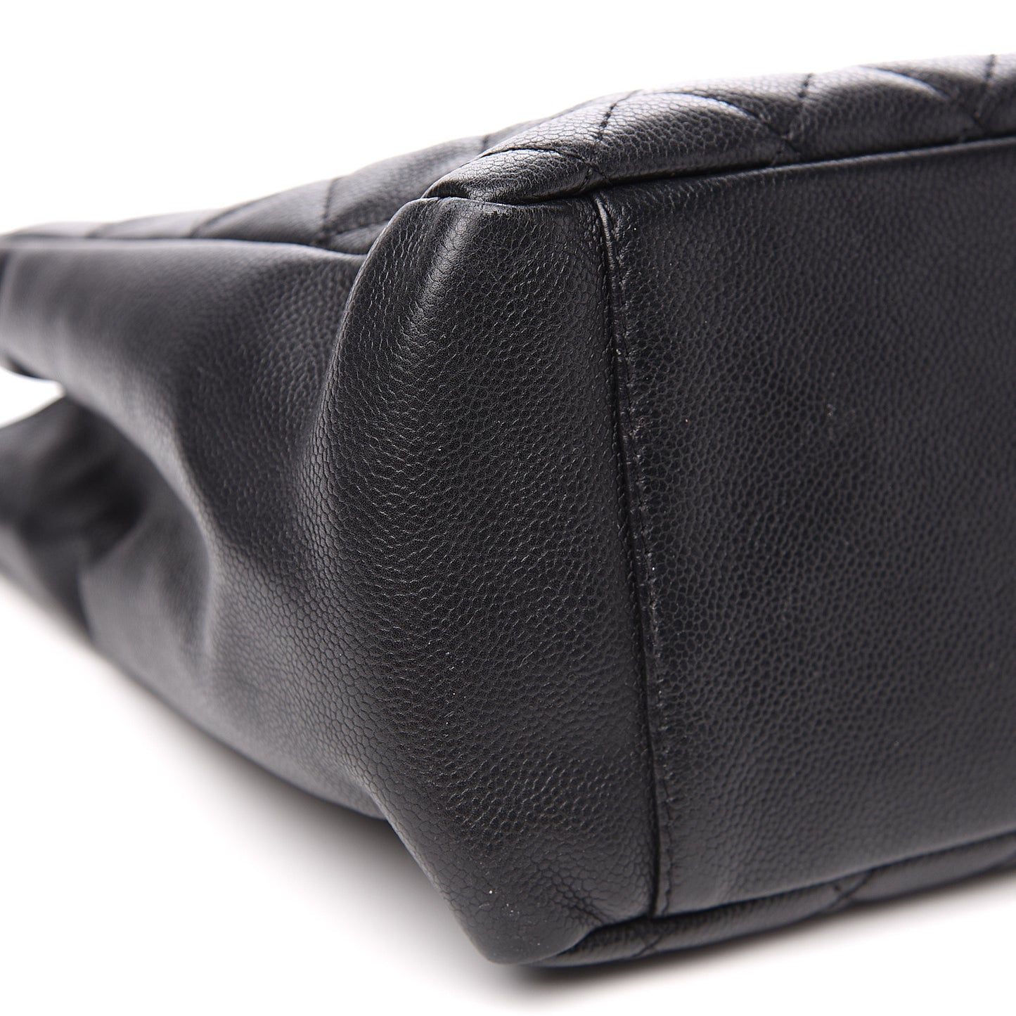 Caviar Quilted Grand Shopping Tote GST Black
