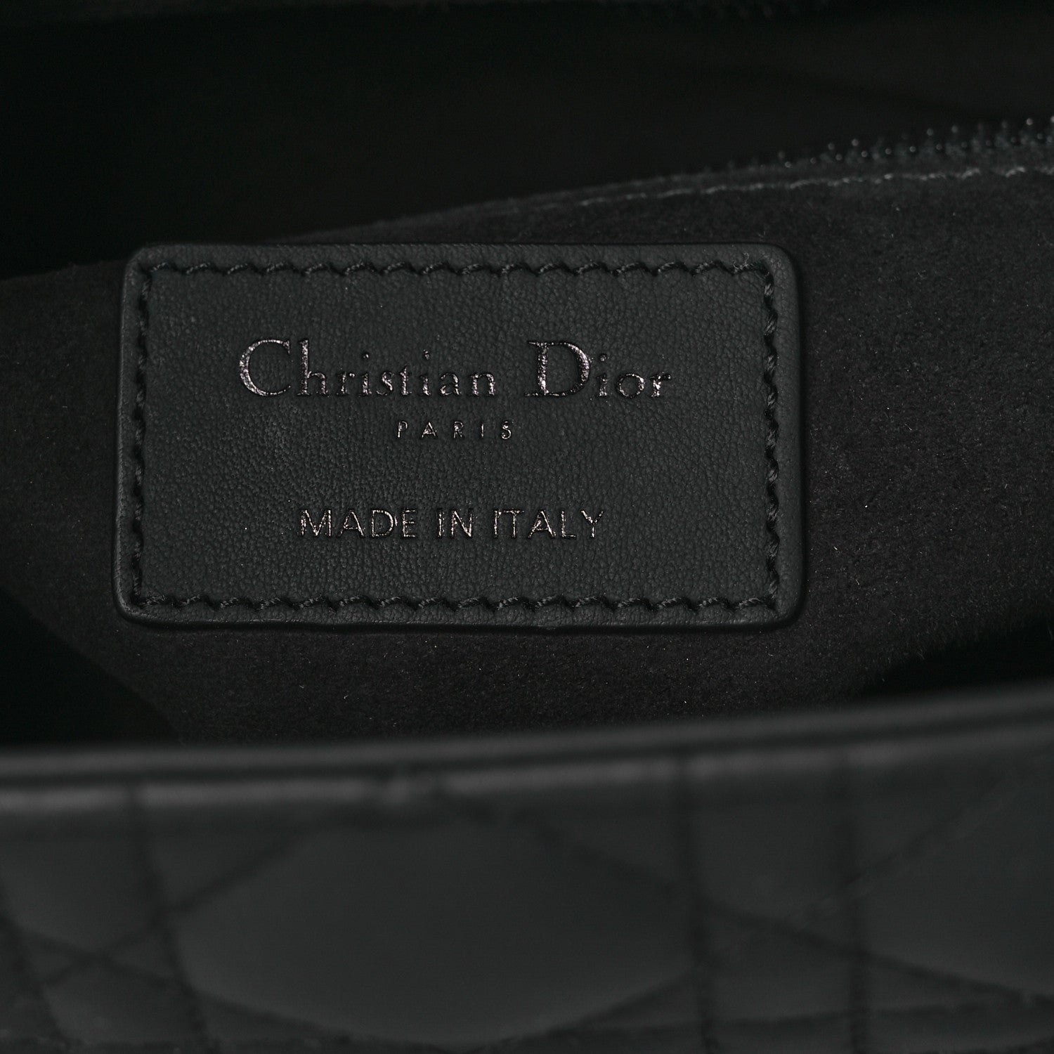 Christian Dior Ultra Matte Calfskin Cannage Medium Lady Dior Black 6 of 11