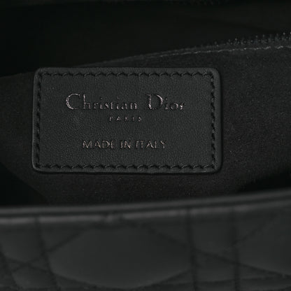 Christian Dior Ultra Matte Calfskin Cannage Medium Lady Dior Black 6 of 11