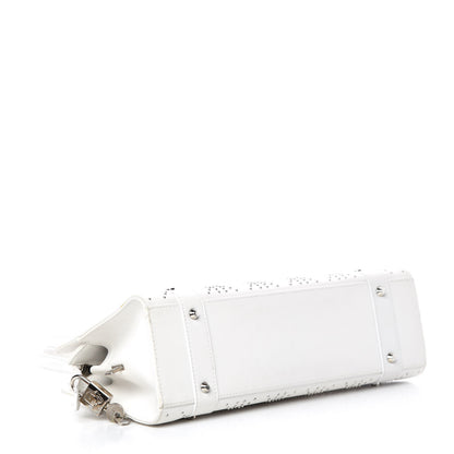 Christian Dior Calfskin Cannage Studded East West Lady Dior White 5 of 25