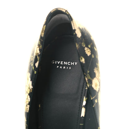 Givenchy Calfskin Floral Print Pointed Toe Pumps 41.5 Black Multicolor 8 of 9