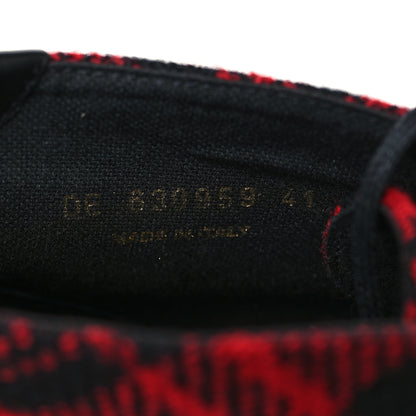 Saint Laurent Tweed Ace Mid Top Sneakers 41 Red 8 of 8