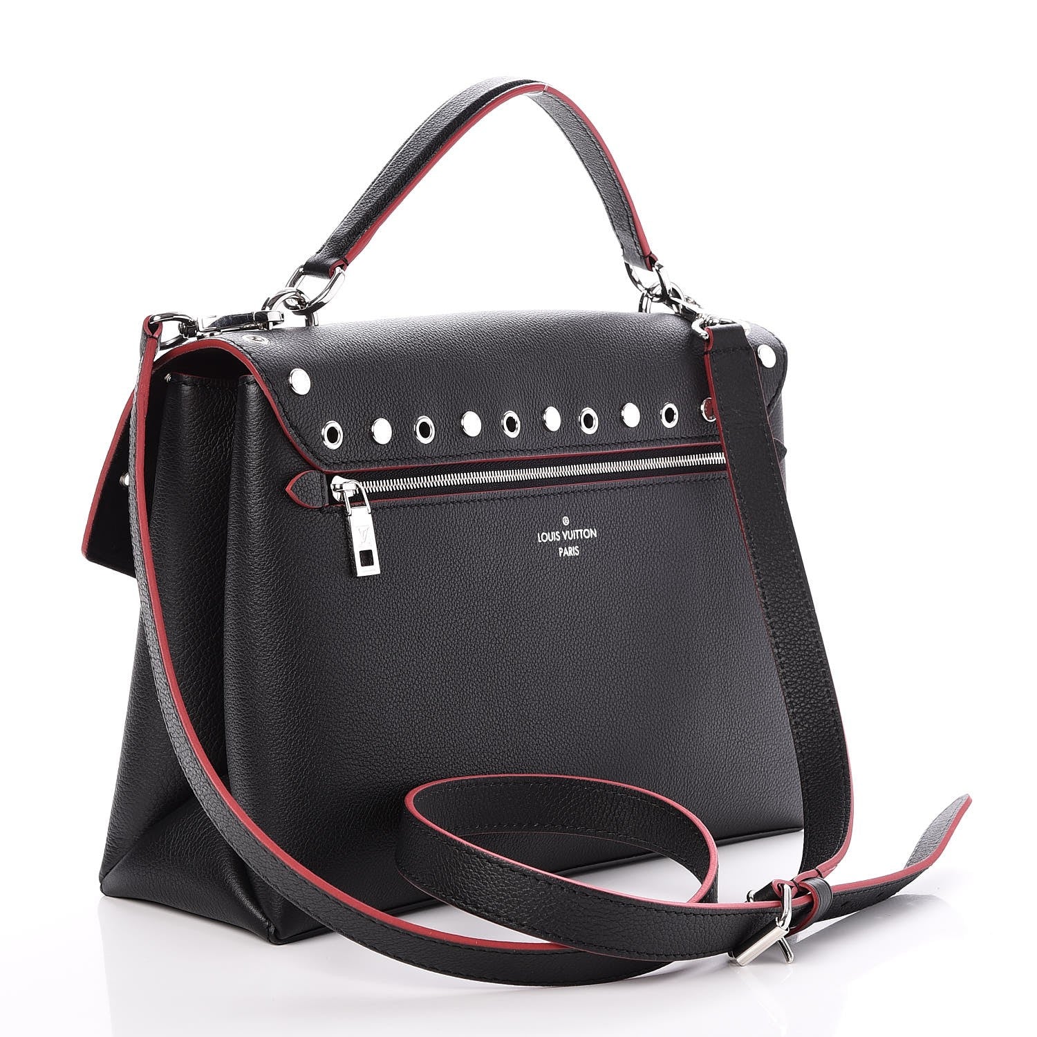 Louis Vuitton Soft Calfskin My Lockme Rivets Black 3 of 8