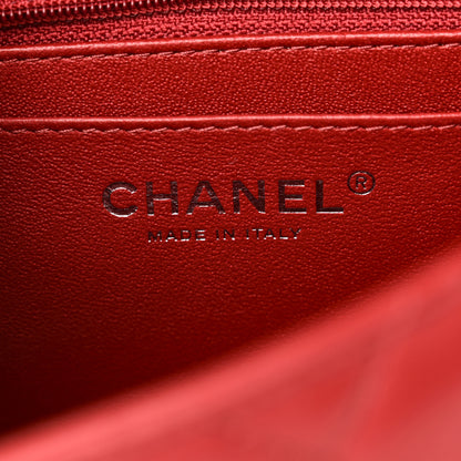 Chanel Lambskin Quilted Mini Square Flap Red 6 of 13