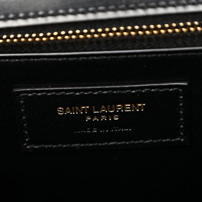 Saint Laurent Smooth Calfskin Manhattan Top Handle Black 6 of 9