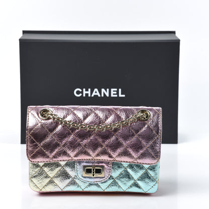 Chanel Metallic Goatskin Quilted Mini 2.55 Reissue Flap Multicolor 10 of 10