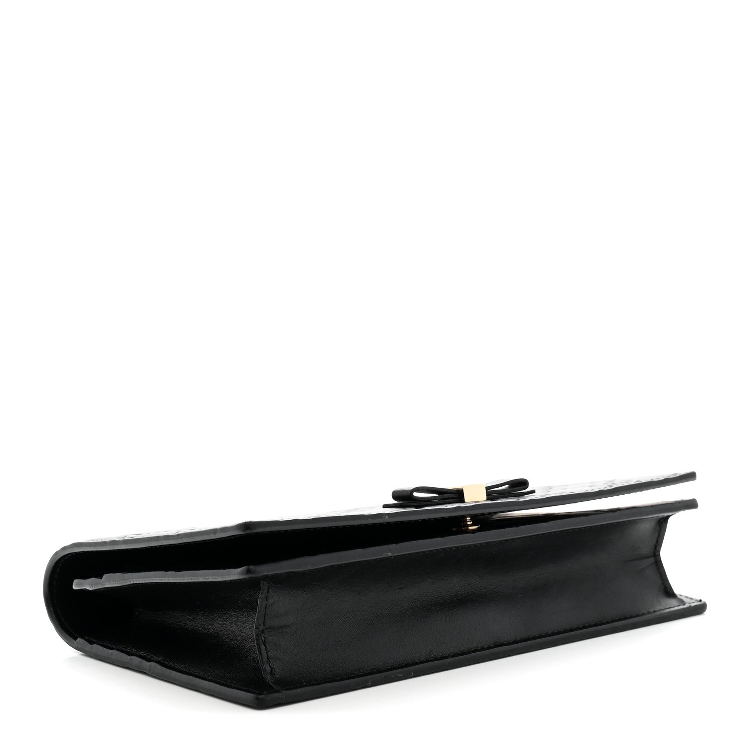 Gucci Guccissima Signature Bowy Chain Wallet Black 4 of 10