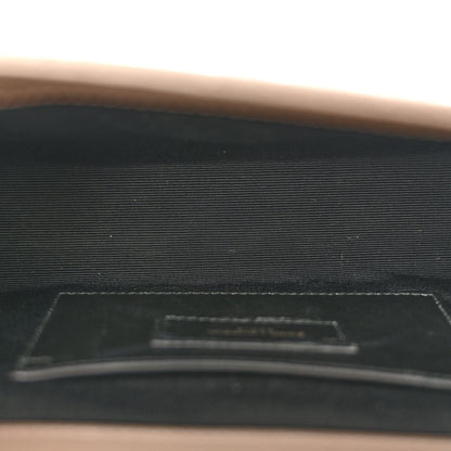 Saint Laurent Grain De Poudre Textured Mixed Matelasse Triquilt Small Monogram Satchel Greyish Brown 5 of 14