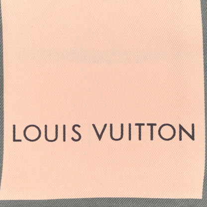 Louis Vuitton Silk Monogram Trunks Bandeau Rose Poudre 2 of 4