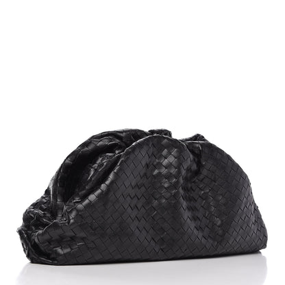 Bottega Veneta Nappa Maxi Intreccio The Pouch Oversized Clutch Black 3 of 10