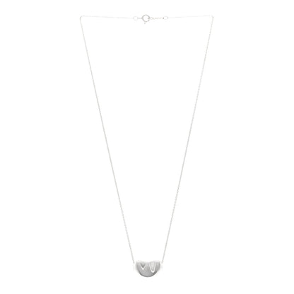 Tiffany Sterling Silver 19mm Elsa Peretti Bean Pendant Necklace 3 of 5