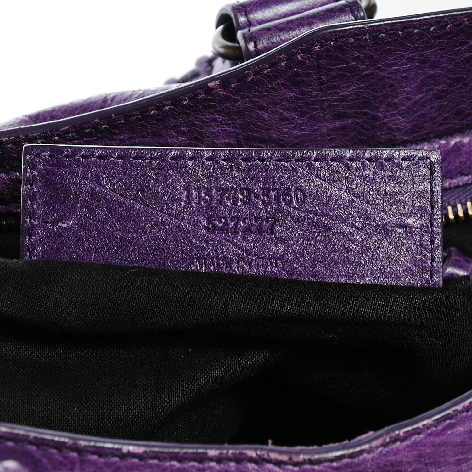 Balenciaga Agneau City Dark Violet 7 of 12