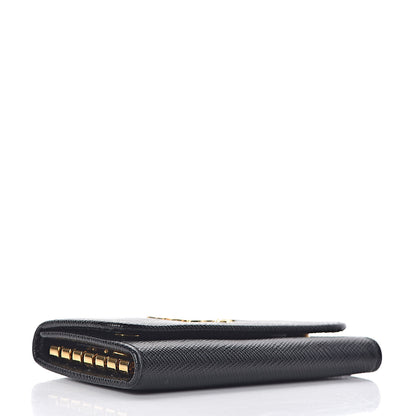 Prada Saffiano Metal 6 Key Holder Black 4 of 8