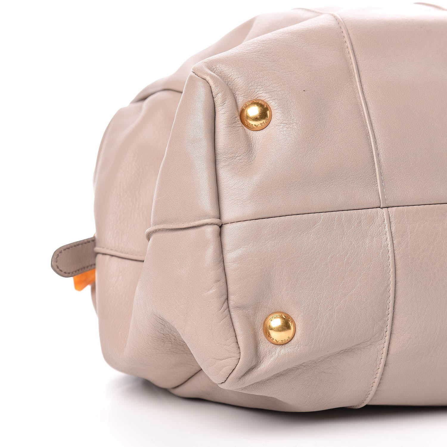 Prada Goatskin Tortoise Chain Tote Pomice 10 of 10