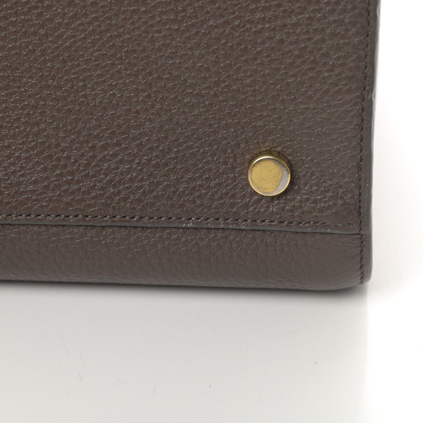 Grained Calfskin Small Sac De Jour Earth