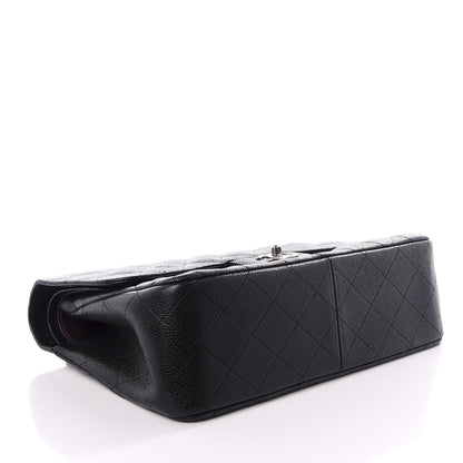 Chanel Caviar Quilted Jumbo Double Flap Black 4 of 11