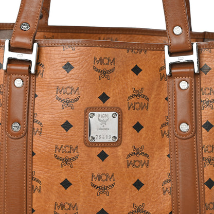 MCM Visetos Shopping Tote Cognac 8 of 10