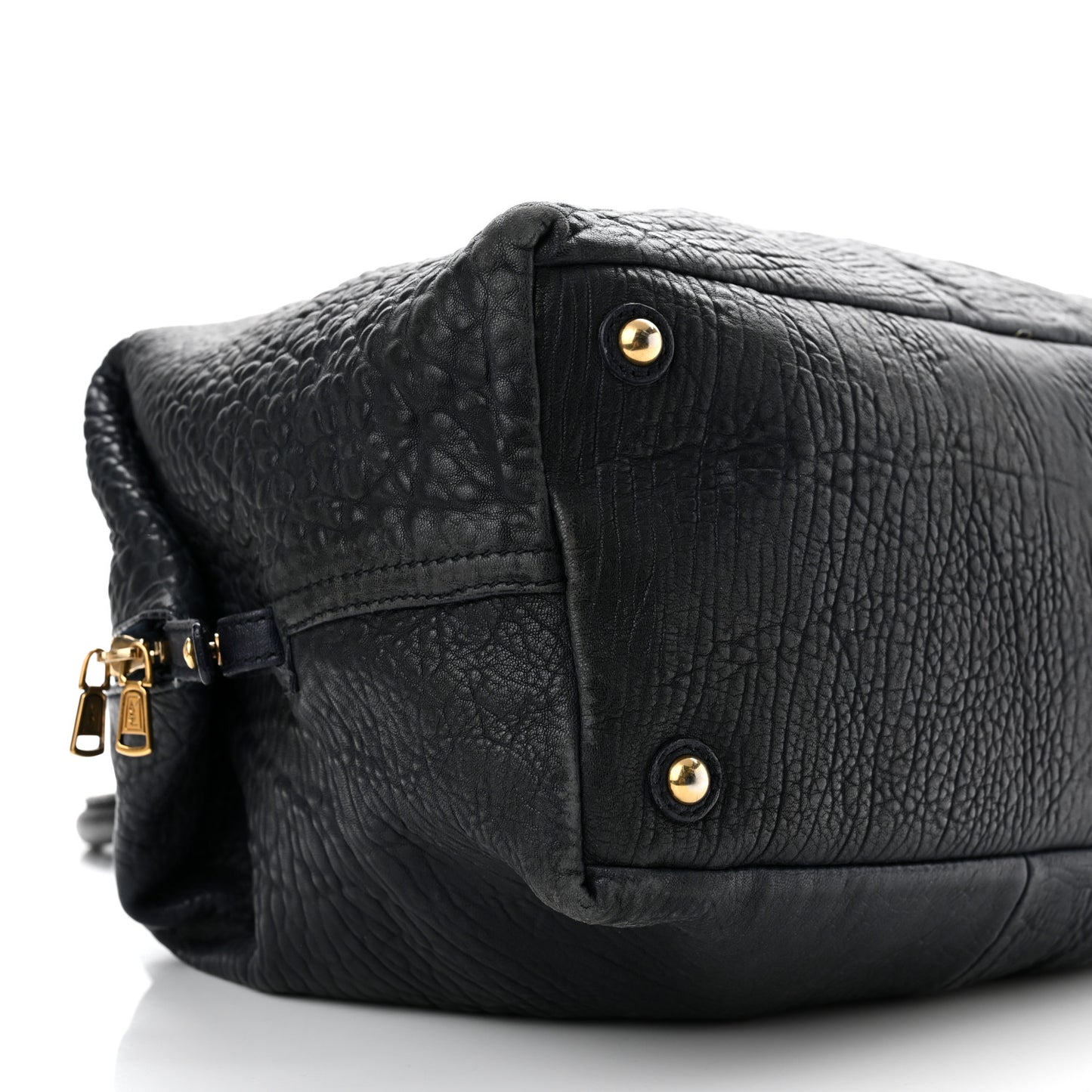 Pebbled Lambskin Medium Easy Sac Black