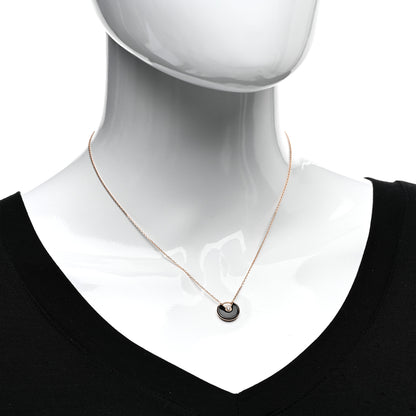 Cartier 18K Pink Gold Diamond Black Onyx XS Amulette de Cartier Pendant Necklace 2 of 5