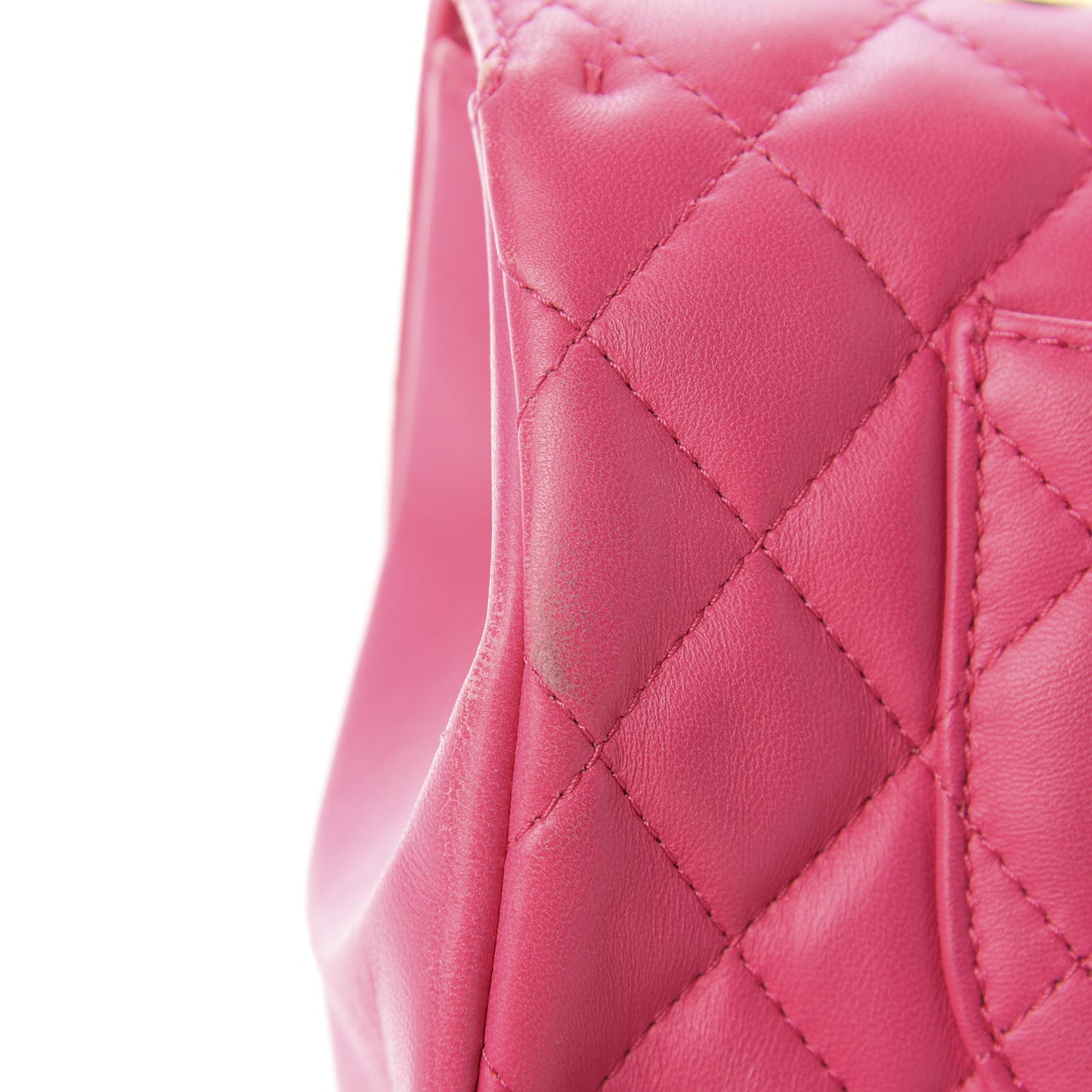 Lambskin Quilted Medium Mademoiselle Chic Flap Pink