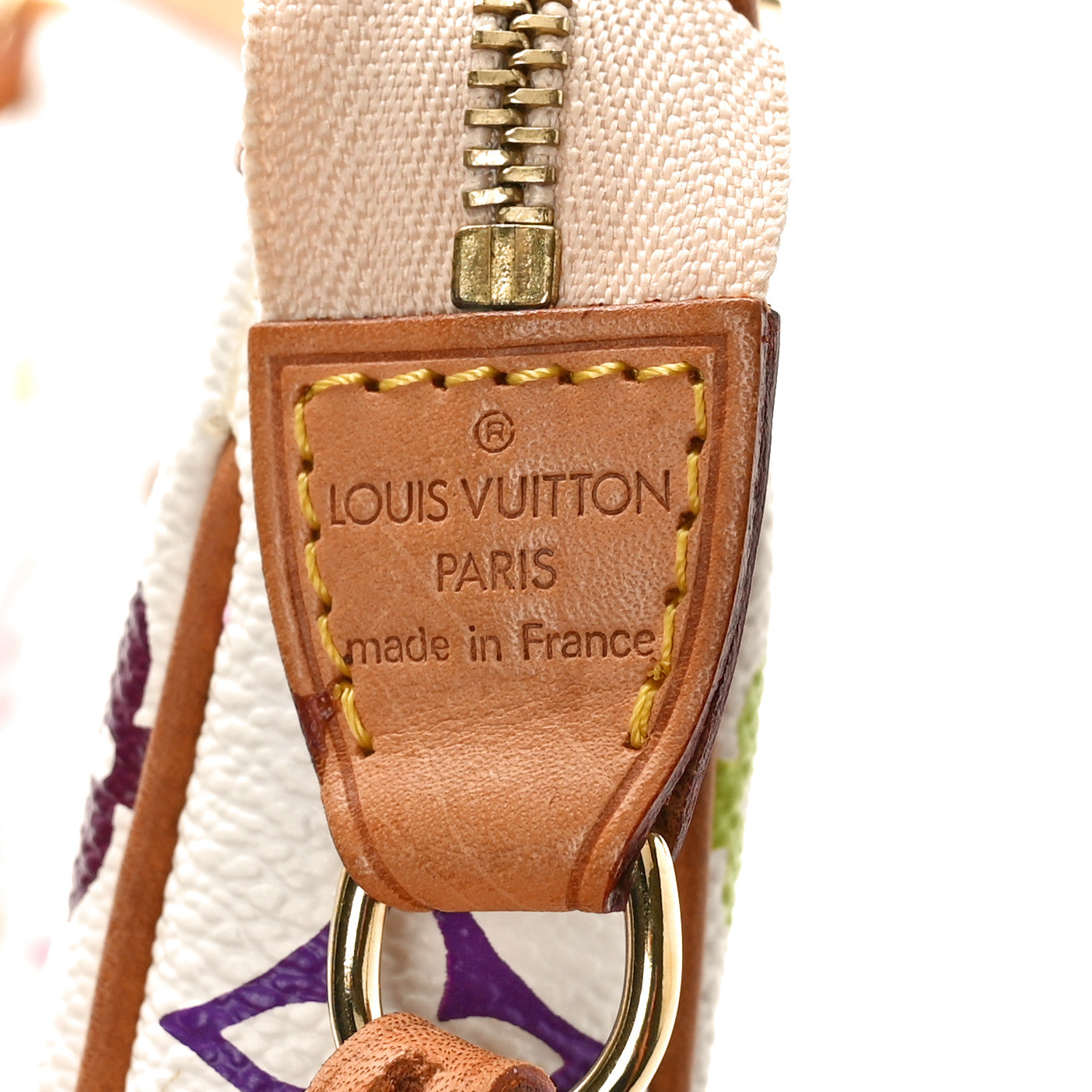 Monogram Multicolor Pochette Accessories White