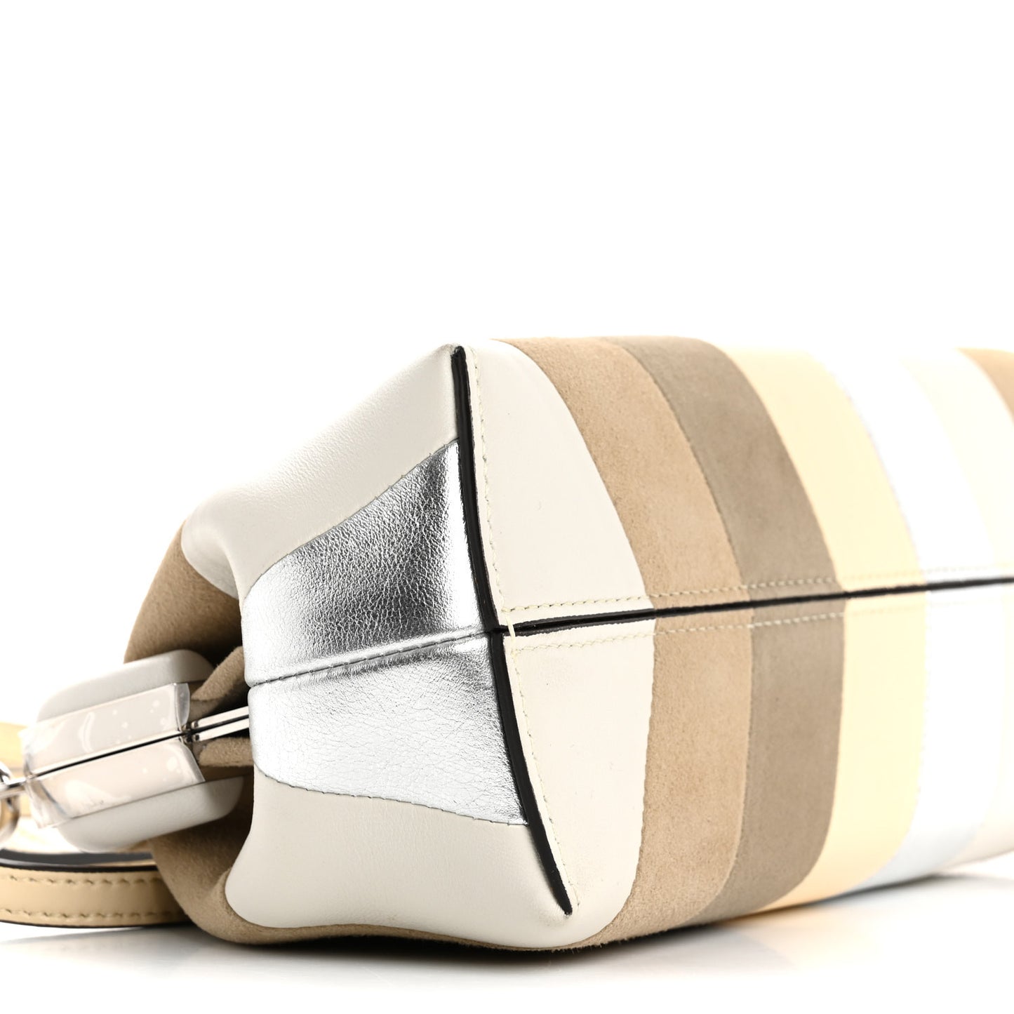 Nappa Suede Striped Inlay Small Fendi First Multicolor