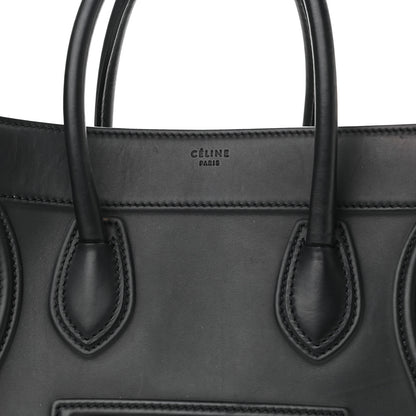 Celine Smooth Calfskin Medium Phantom Luggage Black 7 of 10