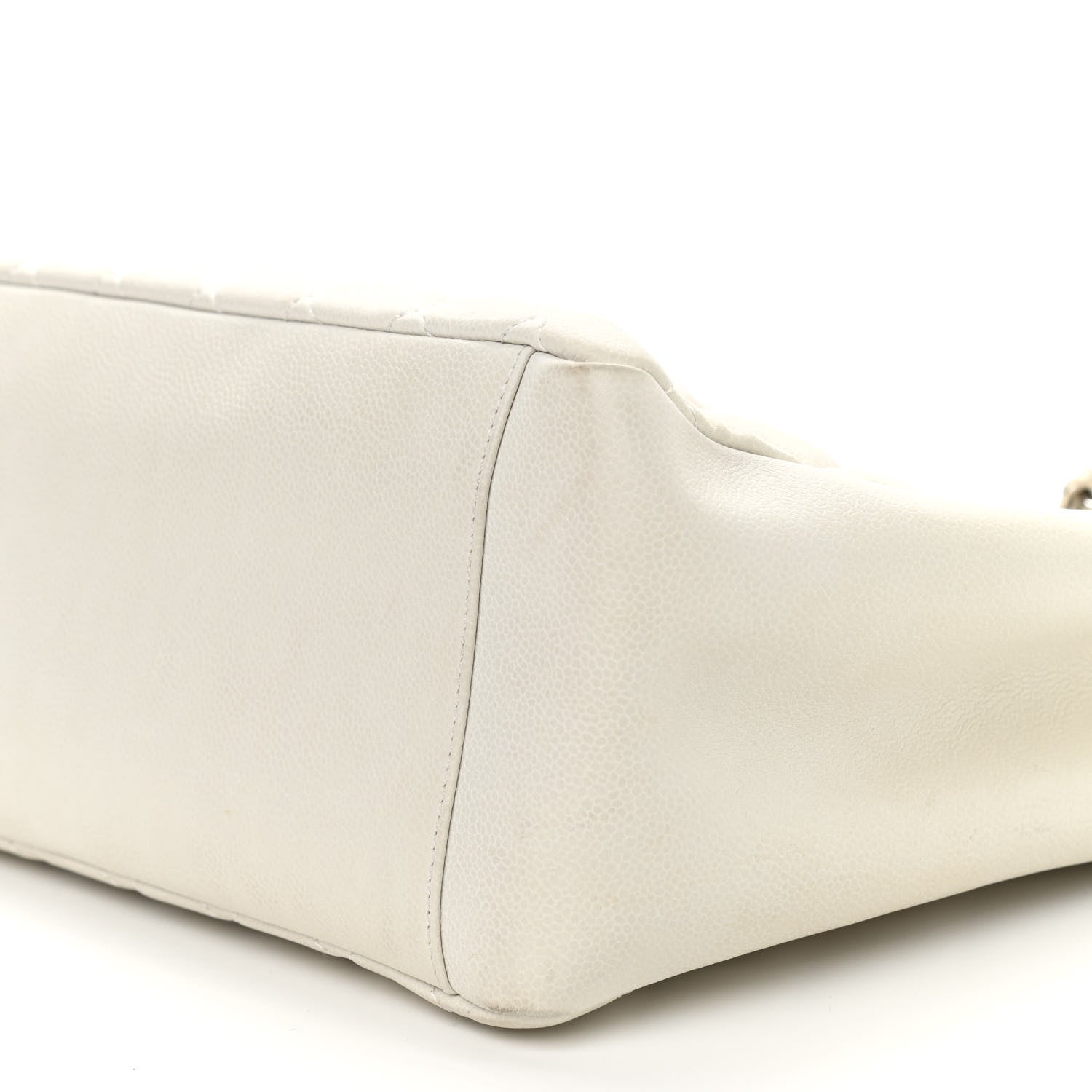 Chanel Caviar Quilted Grand Shopping Tote GST White 10 of 10