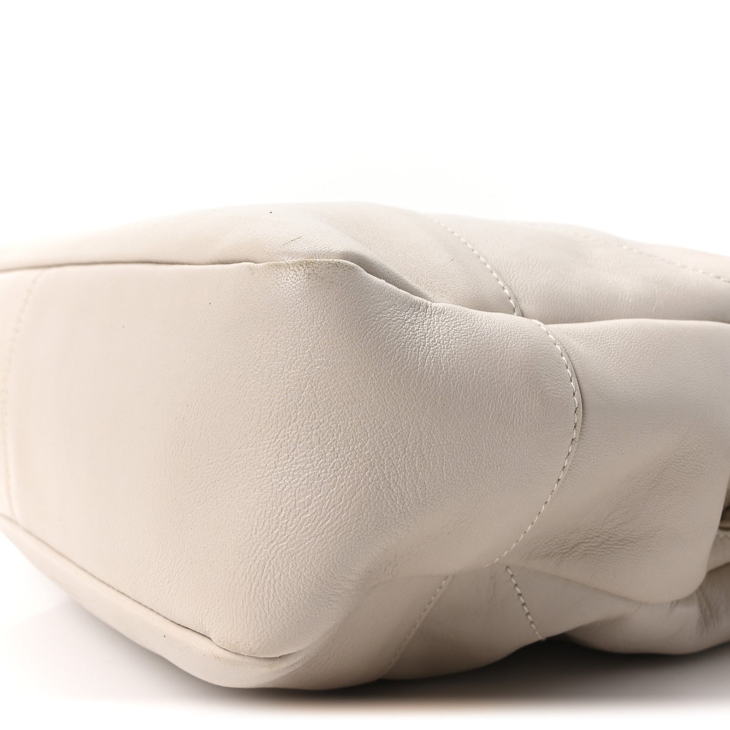 Lambskin Small Jamie Shopping Tote Creme Soft