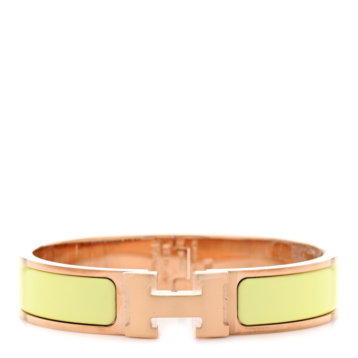 Enamel Narrow Clic Clac H Bracelet PM Poussin