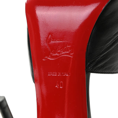 Christian Louboutin Calfskin Catchy Two 120 Pumps 40 Black 10 of 10