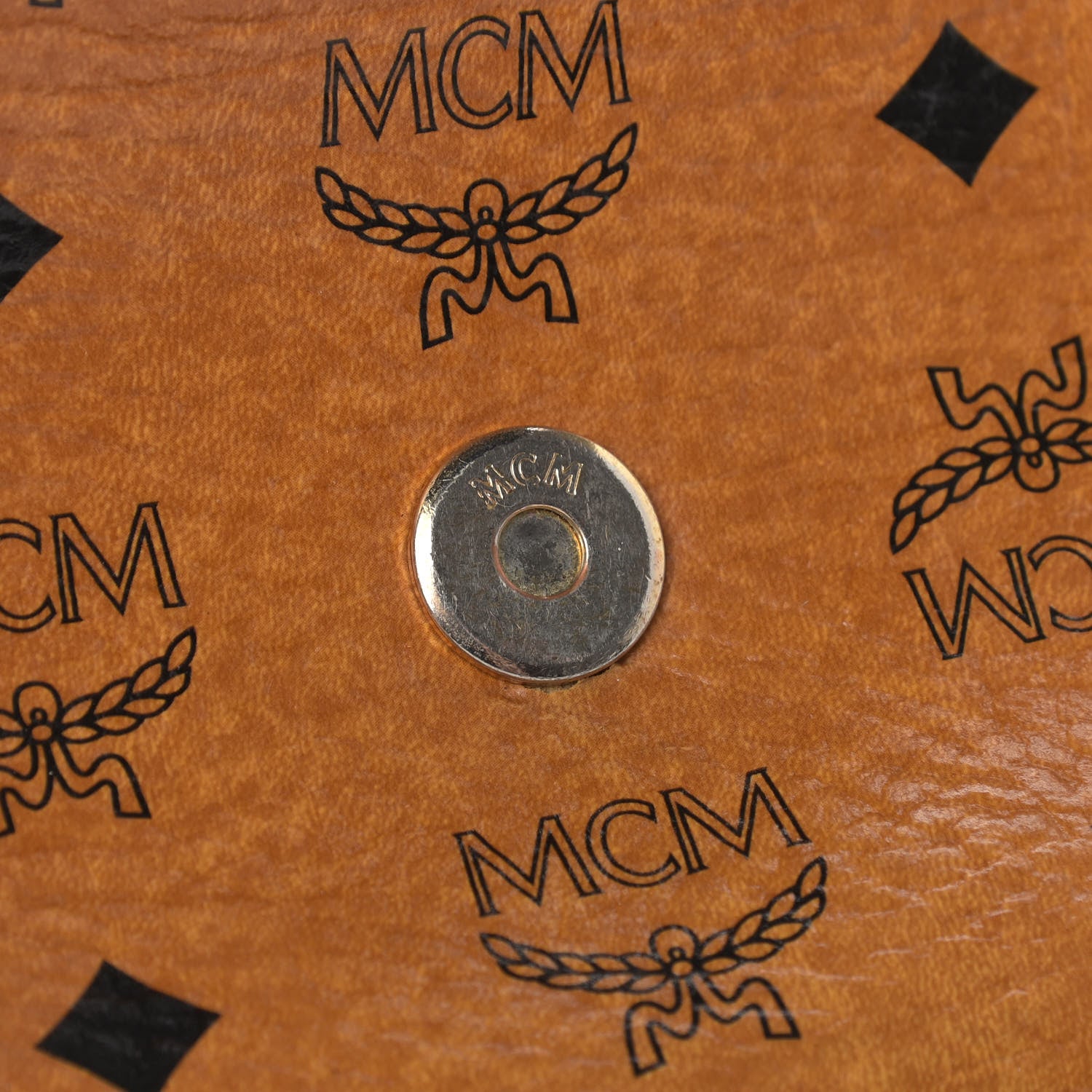 MCM Visetos Crossbody Flap Messenger Cognac 9 of 11
