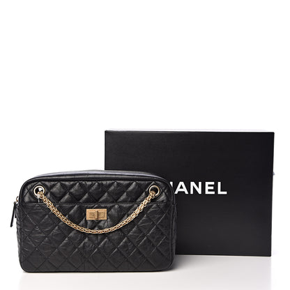 Chanel Aged Calfskin Quilted Medium Reissue Camera Case Black 11 of 11
