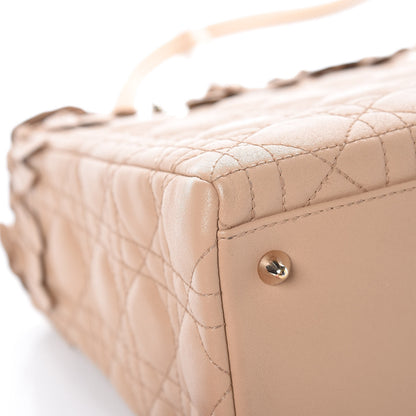 Christian Dior Lambskin Cannage Medium Lady Dior Beige 8 of 11