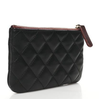 Chanel Lambskin Quilted Small Cosmetic Case Black 3 of 11