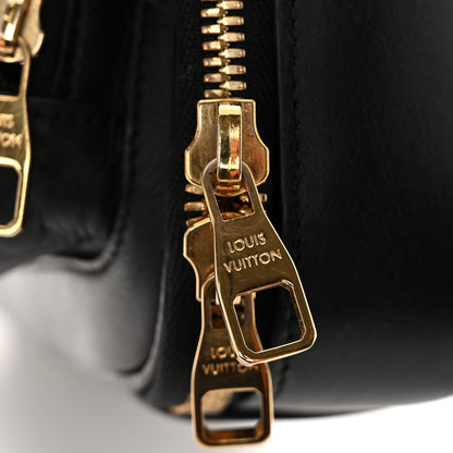 Louis Vuitton Calfskin Monogram Embossed Utility Crossbody Black 15 of 16