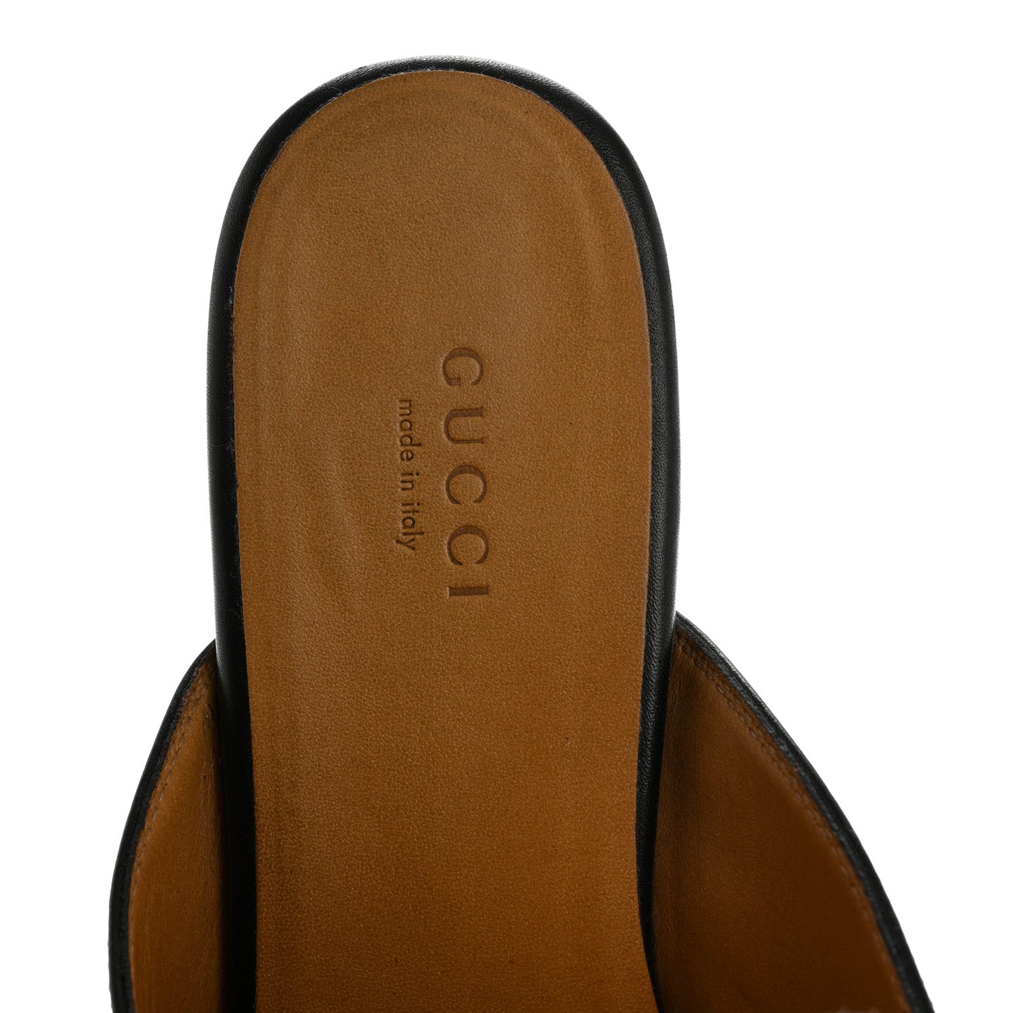Calfskin Womens Princetown Slippers 38 Black