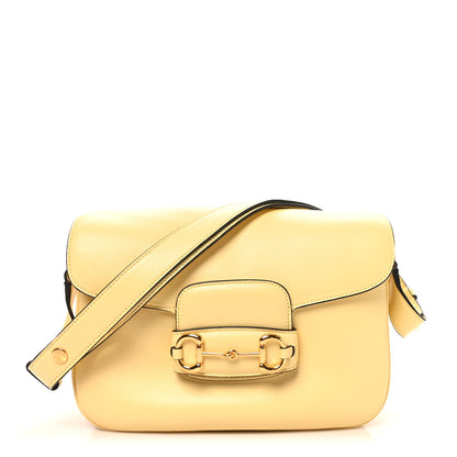 Gucci Calfskin Horsebit 1955 Aura Small Shoulder Bag Yellow 1 of 10