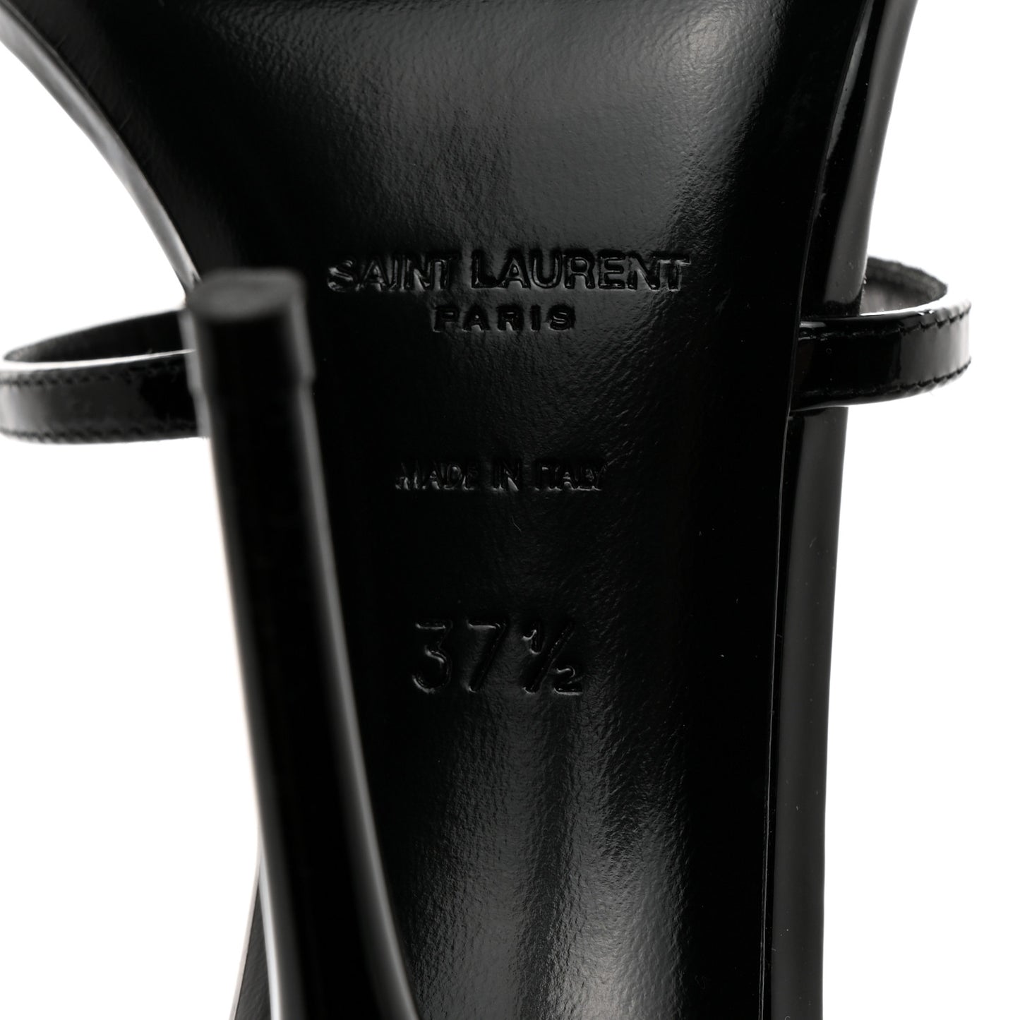 Patent Cassandra 100 Sandals 37.5 Black Gold