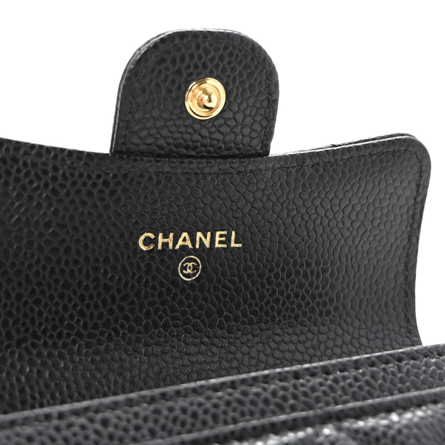 Chanel Caviar Quilted Flap Card Holder Wallet Black 6 of 9