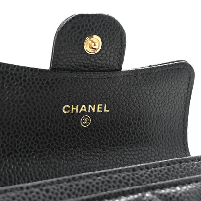 Chanel Caviar Quilted Flap Card Holder Wallet Black 6 of 9