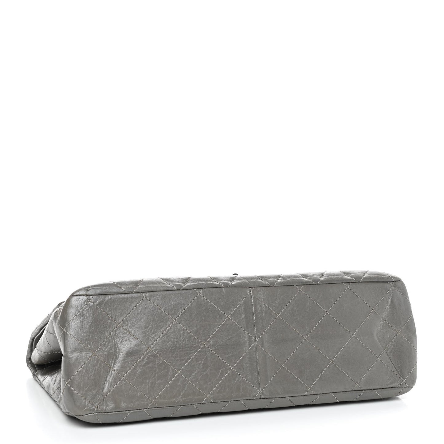 Metallic Aged Calfskin Quilted 2.55 Reissue 227 Flap Grey