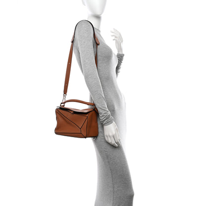 Loewe Calfskin Small Puzzle Bag Tan 2 of 17