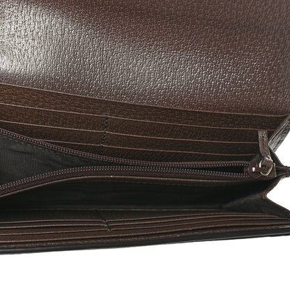 Gucci GG Supreme Monogram Web Ophidia Continental Wallet Brown 5 of 7