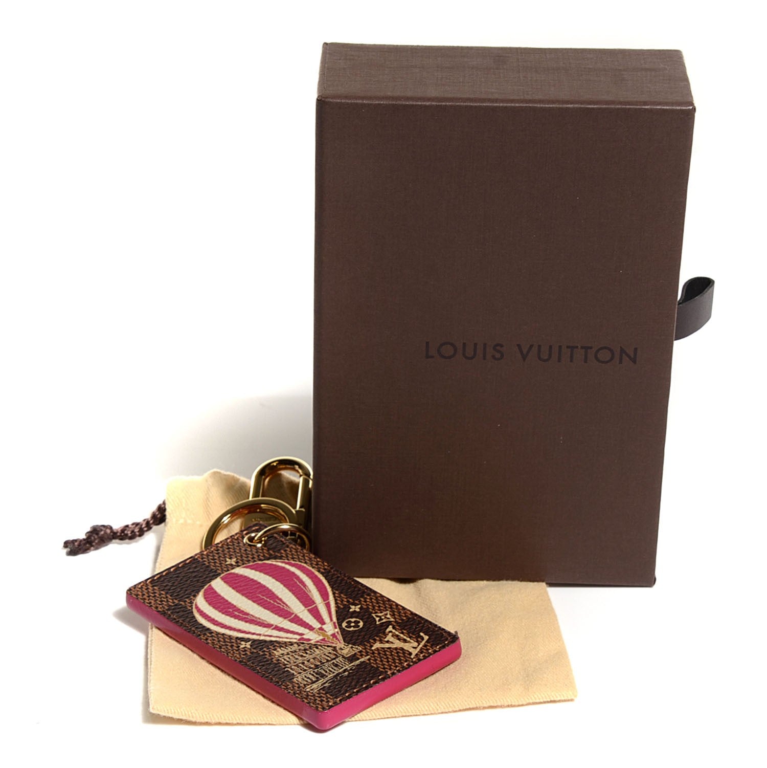 Louis Vuitton Damier Ebene Illustre Air Balloon Bag Charm Grenade 5 of 5