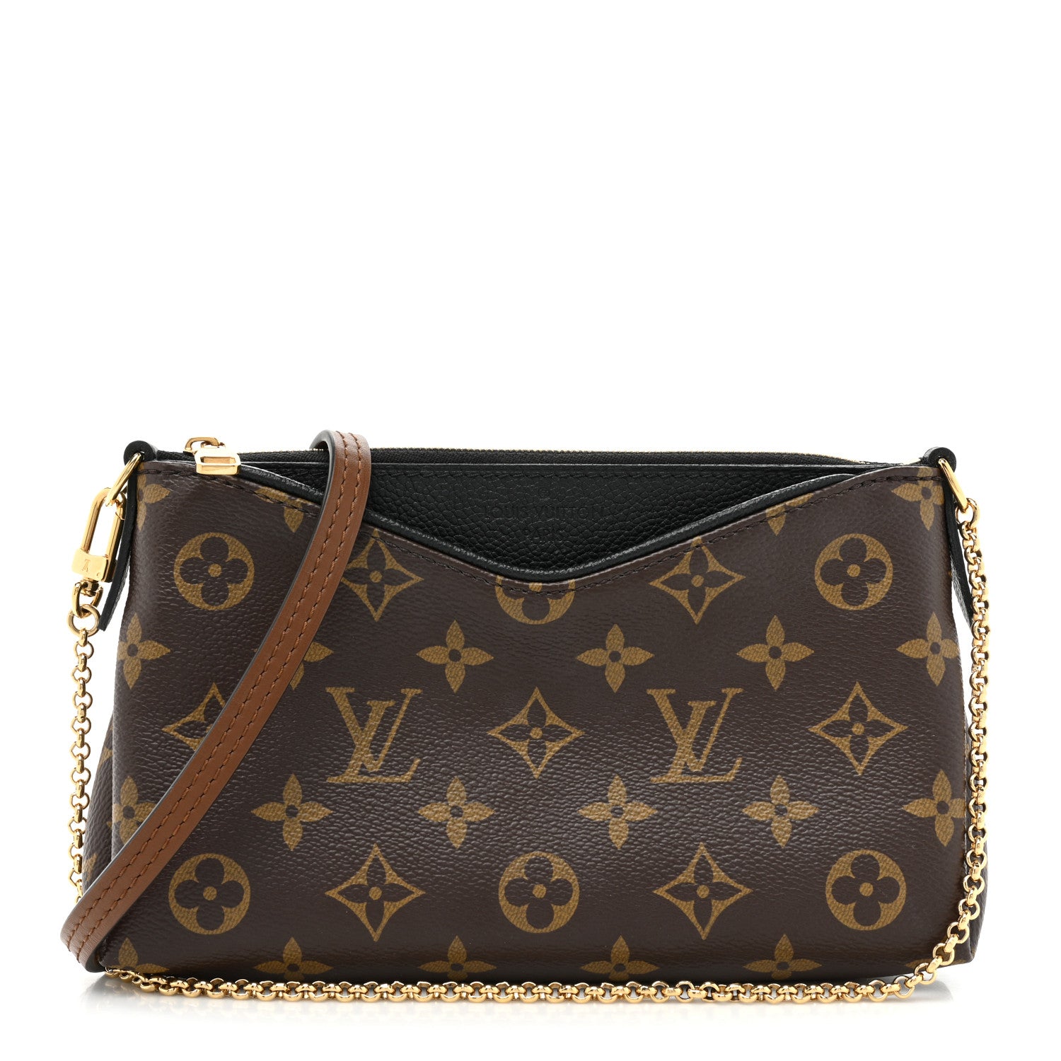 Louis Vuitton Monogram Pallas Clutch Black 1 of 14