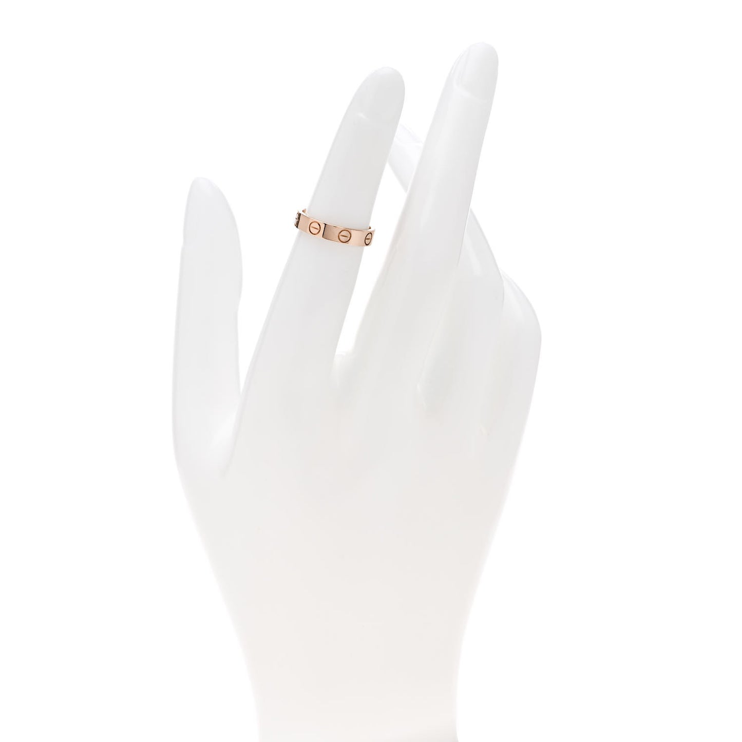 18K Pink Gold 3.5mm LOVE Wedding Band Ring 47 4